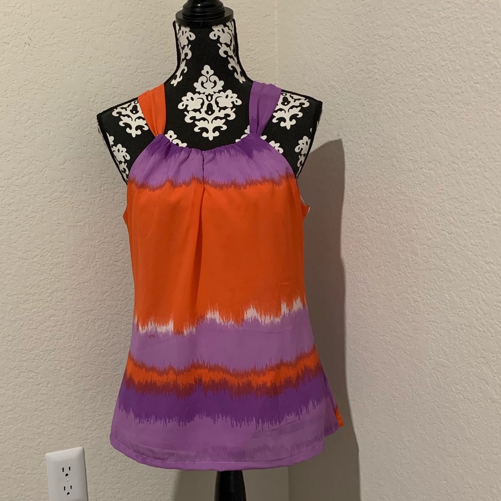 Banana Republic waterfall colour blouse